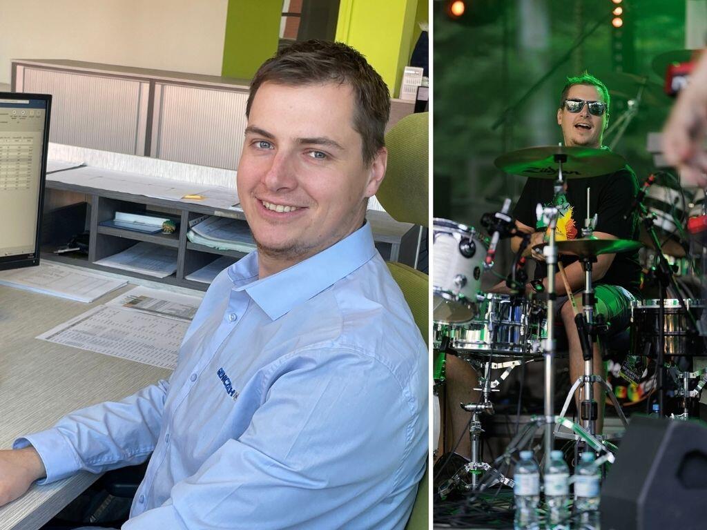 Ve dne technolog, večer za bicími